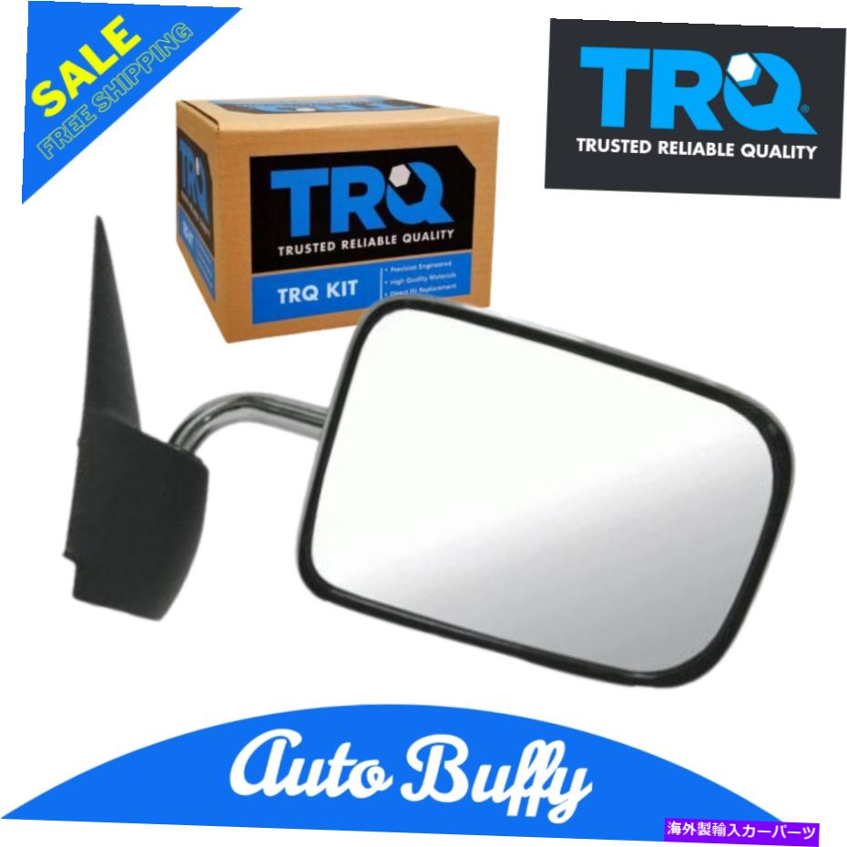 USミラー 94-97ラムピックアップトラックのためのTRQ CHROMEマニュアルビューミラーマイラーの乗客右RH TRQ Chrome Manual Side View Mirror Passenger Right RH for 94-97 Ram Pickup Truck【並行輸入品】