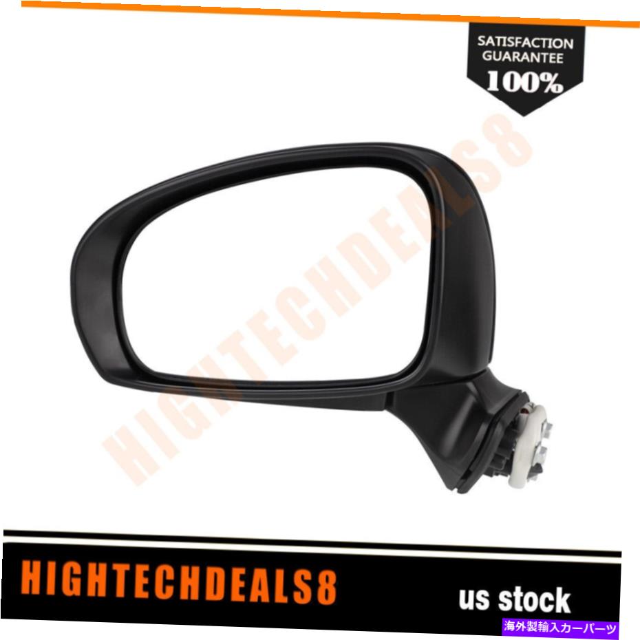 USミラー 交換ミラーパワーヒー付きブラックフィット2015-2017トヨタプリウスvドライバーサイド Replacement Mirror Power Heated Black Fits 2015-2017 Toyota PRIUS V Driver Side【並行輸入品】