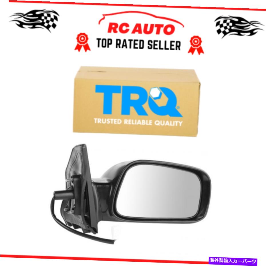 USミラー TRQサイドビューパワーミラー03-08トヨタカローラの滑らかな黒い旅客RH TRQ Side View Power Mirror Smooth Black Passenger RH for 03-08 Toyota Corolla【並行輸入品】