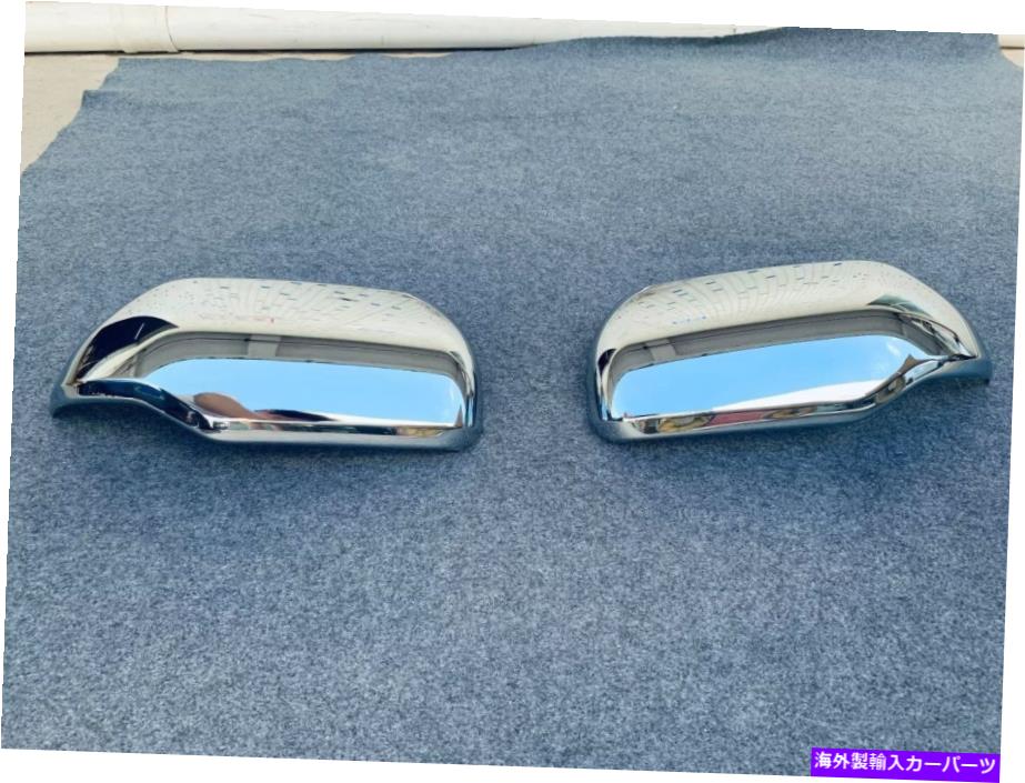 USミラー 2022-2023トヨタツンドラABSクロム2PCのバックミラーサイドリッドカバートリム Rearview Mirror Side Lid Cover Trim For 2022-2023 Toyota Tundra ABS Chrome 2pcs【並行輸入品】