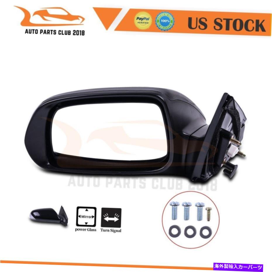 USミラー 2005-2010 SCION TCドライバーサイドパワーシグナルブラックエクステリアミラー For 2005-2010 Scion Tc Driver Side Power Signal Black Exterior Mirror【並行輸入品】