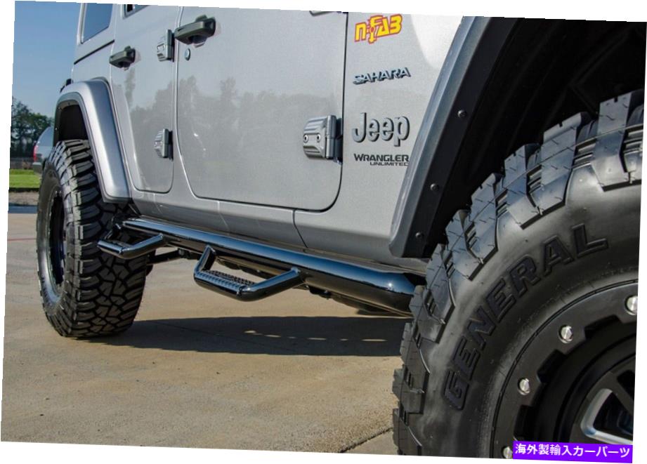 Nerf Bar n-fab J1866-gbホイールツーホイールnerfステップバーフィット18-22ラングラー（JL） N-Fab J1866-GB Wheel To Wheel Nerf Step Bar Fits 18-22 Wrangler (JL)【並行輸入品】