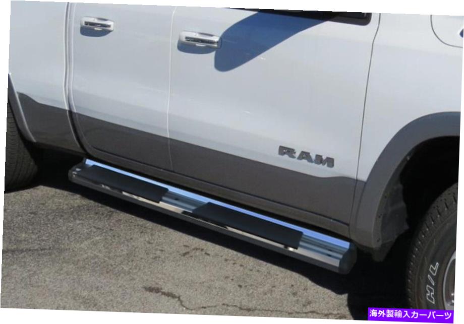 Nerf Bar 19-22ダッジラム1500クアッドキャブのクロムナーフバーステップ Chrome Nerf Bar Steps For 19-22 Dodge Ram 1500 Quad Cab【並行輸入品】