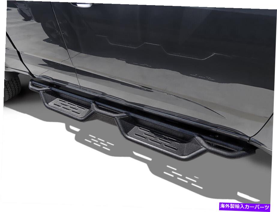 Nerf Bar 15-22コロラドキャニオンエクステンデッドキャブ用の黒いサイドステップナーフバー Black Side Step Nerf Bars For 15-22 Colorado Canyon Extended Cab【並行輸入品】