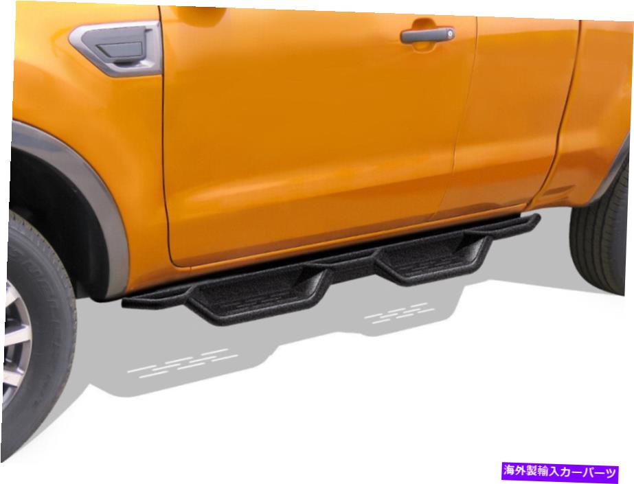 Nerf Bar 19-22フォードレンジャースーパーキャブ2DRのブラックサイドステップナーフバー Black Side Step Nerf Bars For 19-22 Ford Ranger Super Cab 2Dr【並行輸入品】｜Us Custom Parts Shop USDM