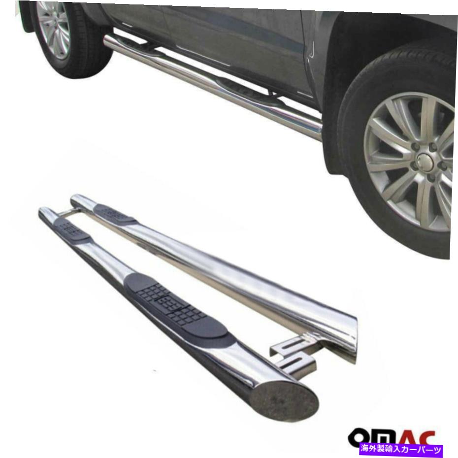 Nerf Bar ボードを実行しているサイドステップnerf bars Side Steps Running Boards Nerf Bars S.Steel 2 Pcs For Mercedes Metris 2016-2022【並行輸入品】