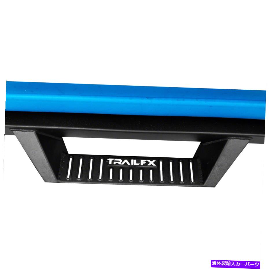 Nerf Bar TrailFX DHS004Bネルフバーブラックパウダーはドロップダウンステップでコーティングされています TrailFX DHS004B Nerf Bar Black Powder Coated With Drop Down Steps【並行輸入品】