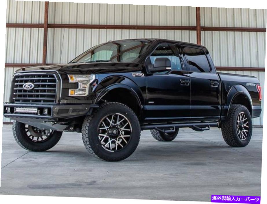 Nerf Bar n-fab glossブラックキャブの長さnerfステップ2015-2019フォードF150スーパークルーキャブ N-Fab Gloss Black Cab Length Nerf Steps 2015-2019 Ford F150 SuperCrew Cab【並行輸入品】