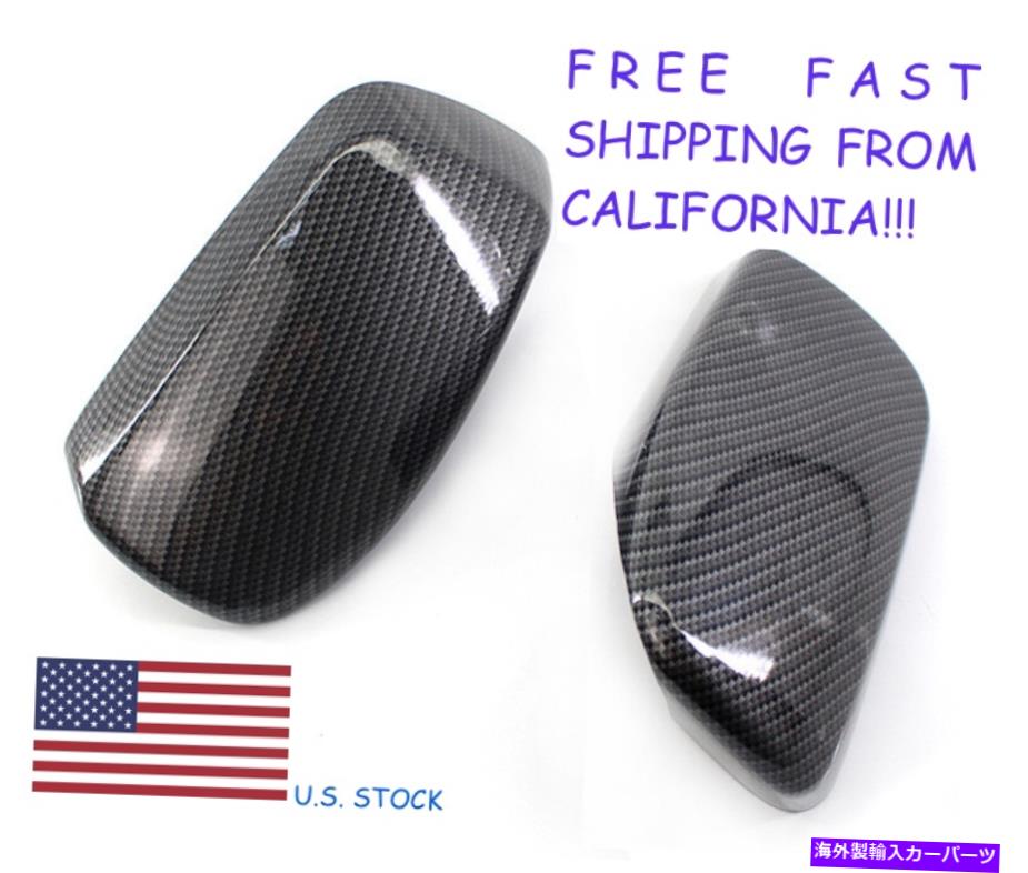 USミラー サイドリアビューミラーカバーキャップカーボンパターンABSフィットBMW E60 2004-2007 Side Rear View Mirror Cover Cap Carbon Pattern ABS Fit BMW E60 2004 - 2007【並行輸入品】