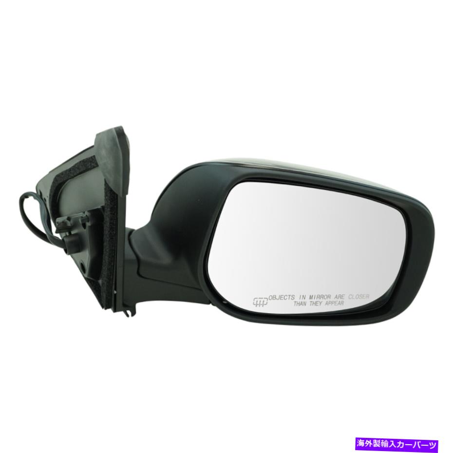 USミラー サイドミラーパワー加熱グロスブラックパッシャーRH右09-13トヨタマトリックス Side Mirror Power Heated Gloss Black Passenger RH Right for 09-13 Toyota Matrix【並行輸入品】