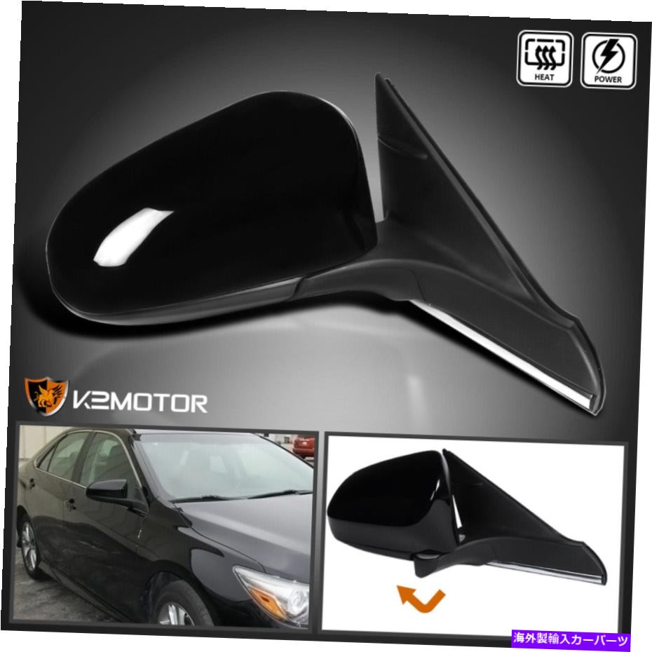 USミラー 右/乗客フィット2015-2018トヨタカムリ光沢ブラック5ピンパワーヒートミラー Right/Passenger Fits 2015-2018 Toyota Camry Glossy Black 5-Pin Power Heat Mirror【並行輸入品】