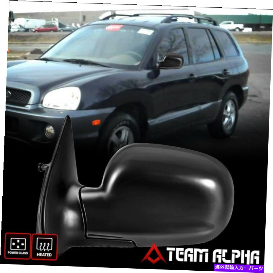USミラー 2003-2004ヒュンダイサンタフェ[左ドライバー側] OEスタイルパワー+加熱ミラー Fits 2003-2004 Hyundai Santa Fe [Left Driver Side] OE Style Power+Heated Mirror【並行輸入品】