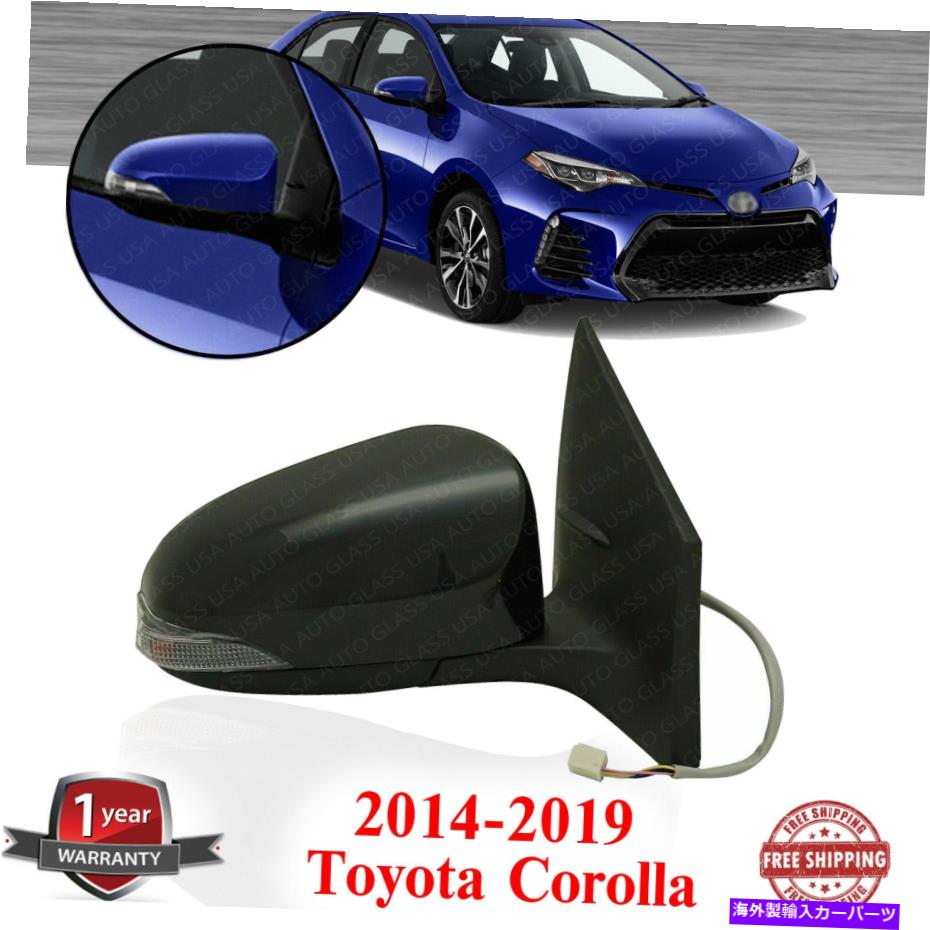 USミラー 2014-2019トヨタカローラで右助手側のパワーミラー加熱塗装可能 Right Passenger Side Power Mirror Heated Paintable For 2014-2019 Toyota Corolla【並行輸入品】 38,396円