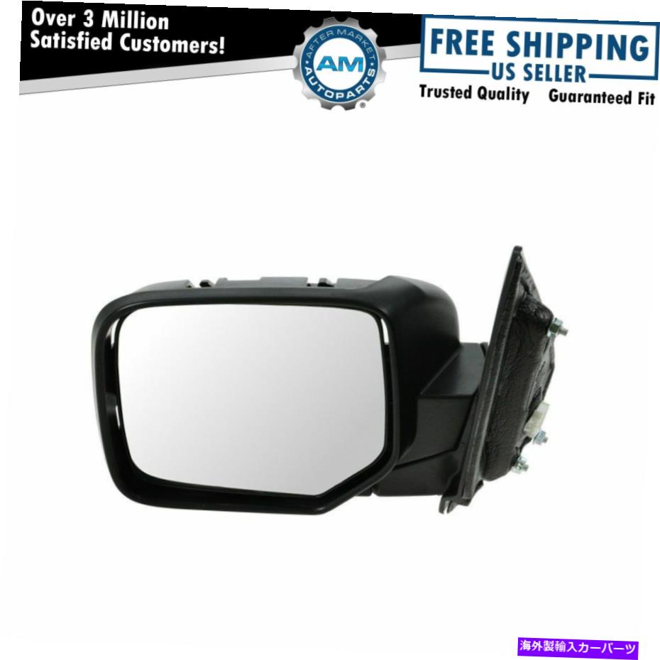 USミラー サイドビューミラーパワーブラックドライバー左手LHの09-13ホンダパイロット Side View Mirror Power Black Driver Left Hand LH for 09-13 Honda Pilot【並行輸入品】