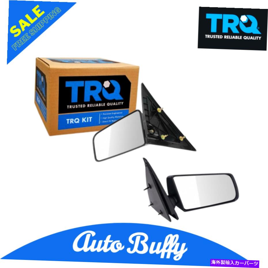 USミラー TRQマニュアルミラーGMCシボレーピックアップトラック用の左＆右RHペアセット TRQ Manual Side Mirrors LH Left & Right RH Pair Set for GMC Chevy Pickup Truck【並行輸入品】