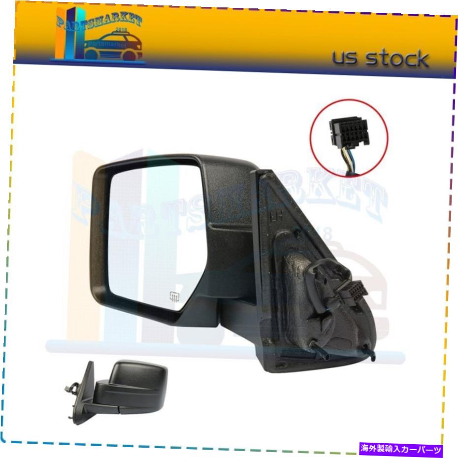 USミラー Jeep Patriot 2007-18 Power Manual Fold Heated Black MirrorのCh1320283 LHサイド CH1320283 LH Side For Jeep Patriot 2007-18 Power Manual Fold Heated Black Mirror【並行輸入品】