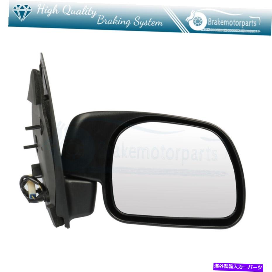 USミラー （右）1999年から2000年のフォードFシリーズスーパーデューティフラットグラスのブラックパワーミラー (Right) Black Power Mirror For 1999-2000 Ford F-SERIES SUPER DUTY Flat Glass【並行輸入品】