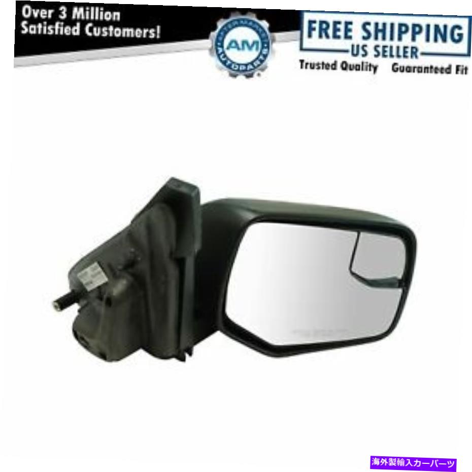 USミラー フォード用のエクステリアミラーブラックテクスチャパワー付きスポッターガラスRHパッセンジャーサイド Exterior Mirror Black Textured Power w/ Spotter Glass RH Passenger Side for Ford【並行輸入品】