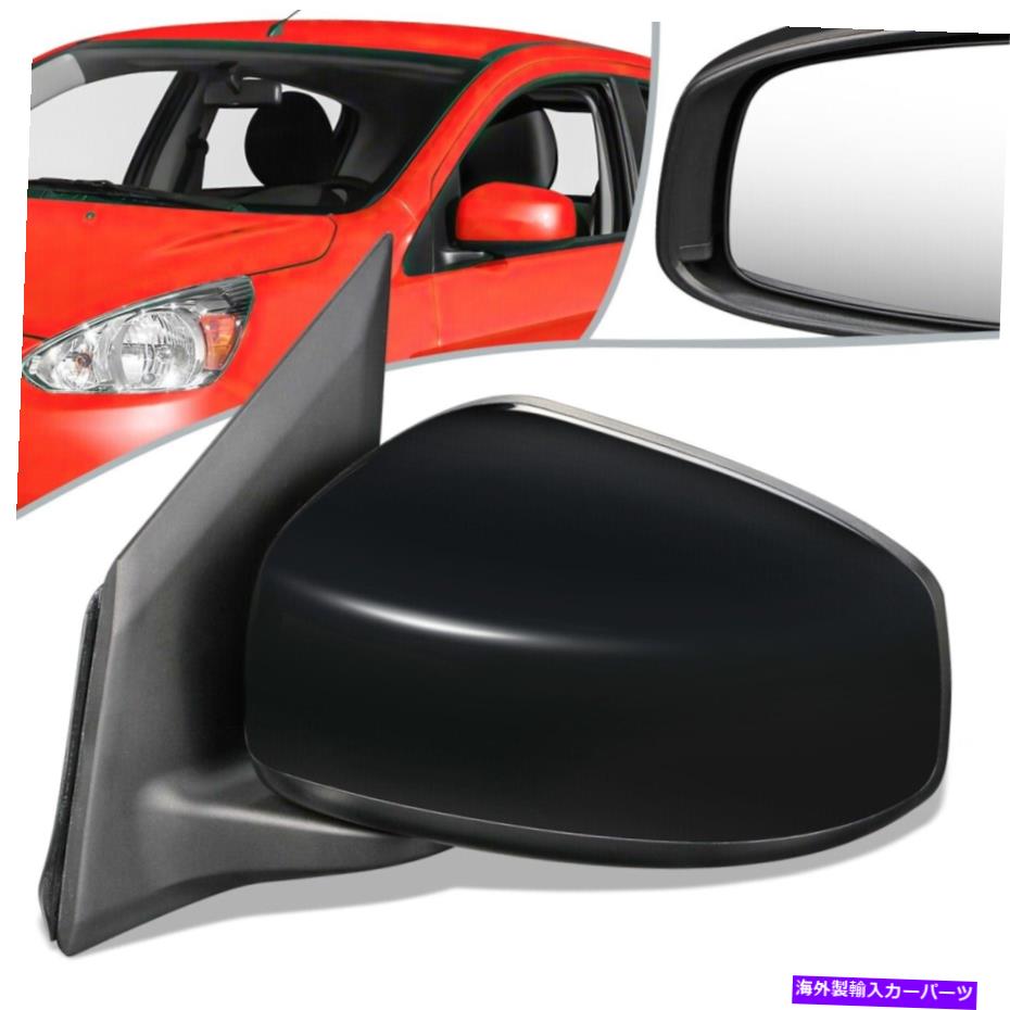 USミラー フィット14-19ミツビシミラージOEスタイルのパワードライバー左側のビュードアミラー Fit 14-19 Mitsubishi Mirage OE Style Powered Driver Left Side View Door Mirror【並行輸入品】