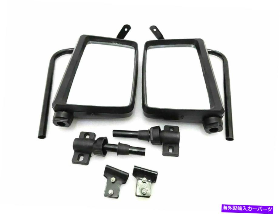 USミラー 鈴木sj410 sj413のリアビューミラーセットサイドエクステリアクロム Rear View Mirror Set Side Exterior Chrome For Suzuki Samurai SJ410 SJ413【並行輸入品】
