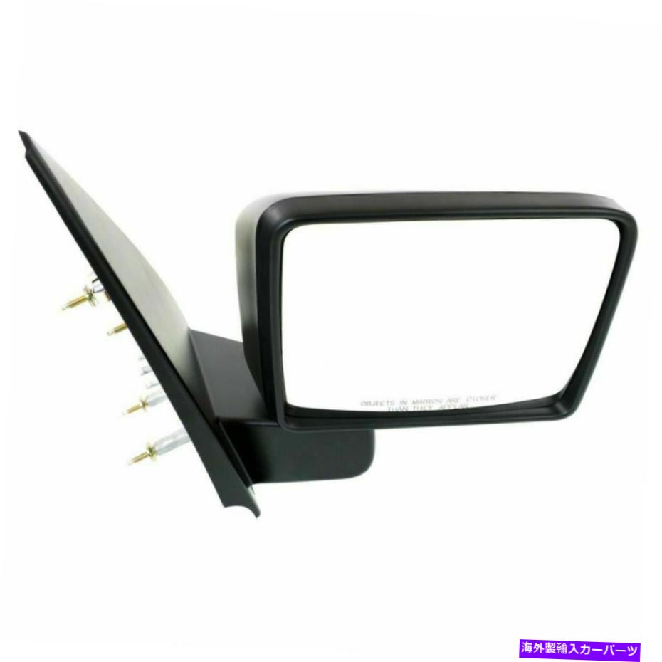 USミラー 新しいFO1321244乗客サイドマニュアルミラーフォードF-150 2004-2008のブラック New FO1321244 Passenger Side Manual Mirror Black For Ford F-150 2004-2008【並行輸入品】