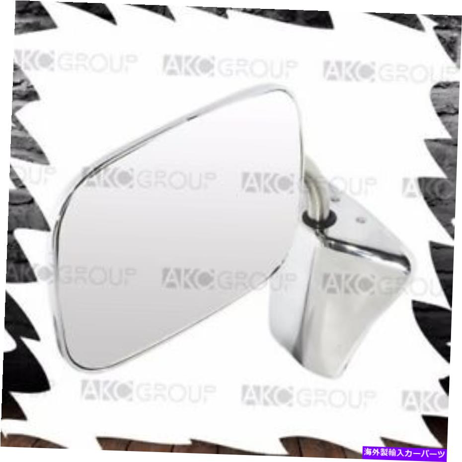 USミラー ユニバーサルGMシボレーフィット用のパフォーマンスクロム交換リバーシブルサイドミラー Performance Chrome Replacement Reversible Side Mirror For Universal GM Chevy Fit【並行輸入品】