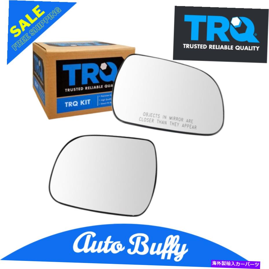 USミラー TRQエクステリアサイドビューミラーガラス加熱LH RHキットハイランダーSUV用 TRQ Exterior Side View Mirror Glass Heated LH RH Kit Pair for Highlander SUV【並行輸入品】