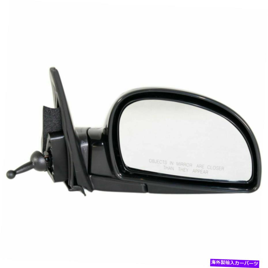 USミラー 新しいRHサイド非加熱マニュアルミラーに適合します2002-2006ヒュンダイアクセントHY1321140 NEW RH SIDE NON-HEATED MANUAL MIRROR FITS 2002-2006 HYUNDAI ACCENT HY1321140【並行輸入品】