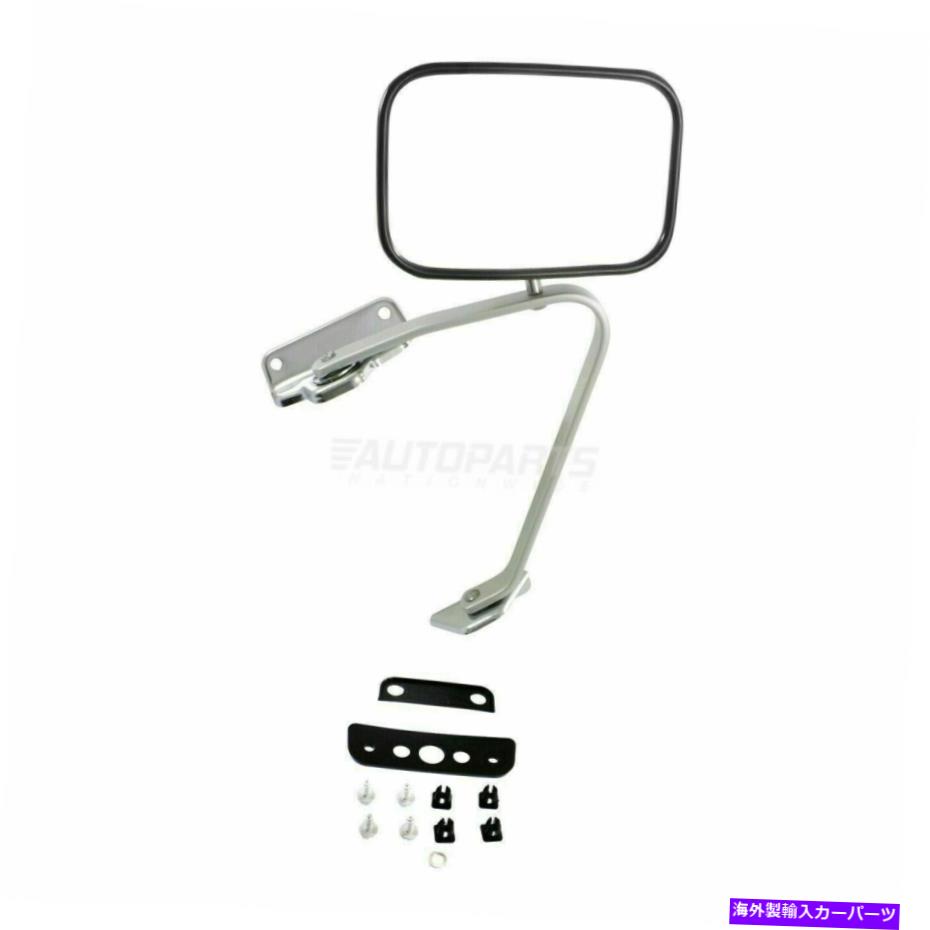 USミラー 新しい右側マニュアルミラー非加熱ステンレスクロムフィット87-91フォードブロンコ New Right Side Manual MIRROR Non-Heated Stainless Chrome Fits 87-91 Ford Bronco【並行輸入品】