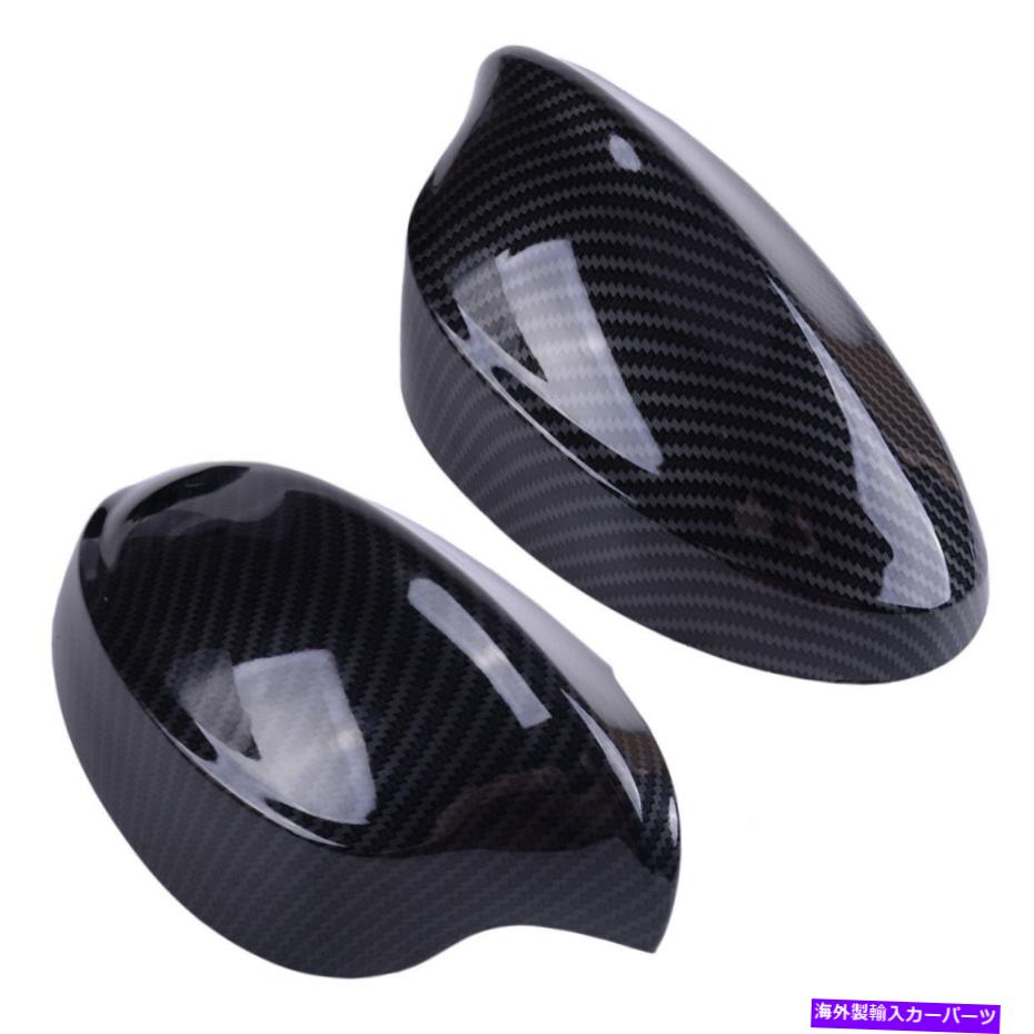 USミラー 2PCSカーボンファイバーABS L＆RサイドミラーカバーCAP BMW E90 E91 330I E335Iに適しています 2pcs Carbon Fiber ABS L & R Side Mirror Cover Cap Fit for BMW E90 E91 330i E335i【並行輸入品】