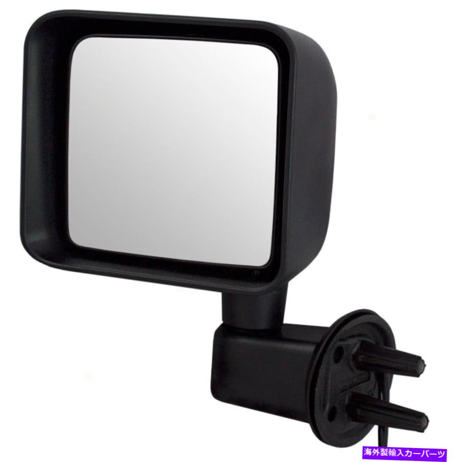 USミラー ドライバーサイドパワーミラーテクスチャを熱と熱と2014ラングラー Driver Side Power Mirror Textured Black with Heat fits 2014 Wrangler【並行輸入品】