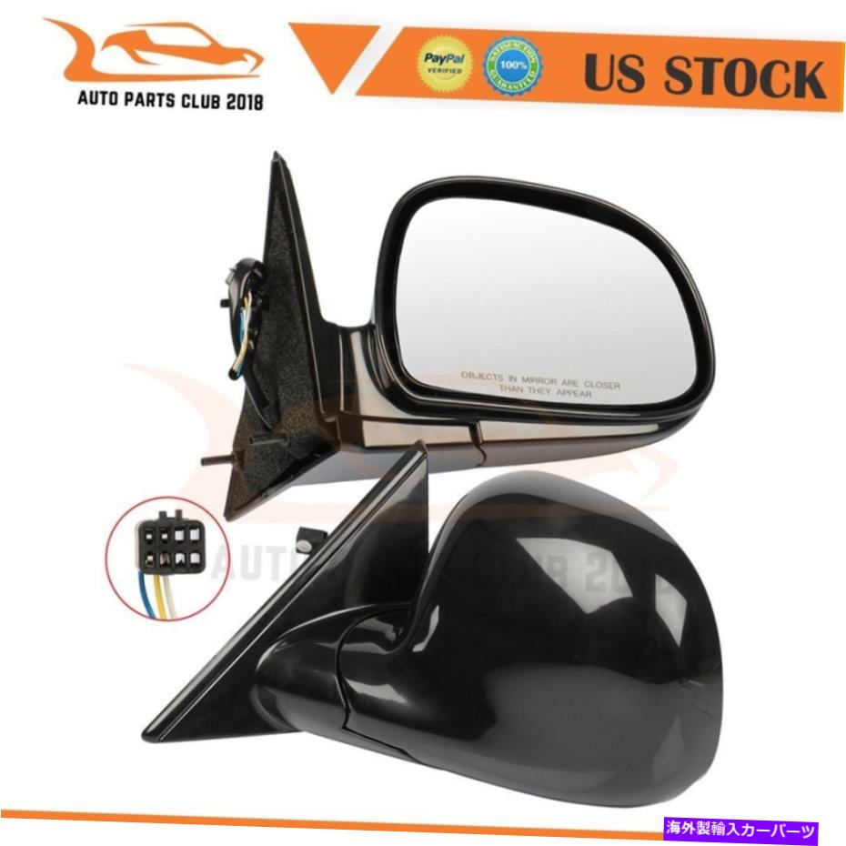 USミラー フィット1998-2000シボレーブレザー/S10パワー機能ブラックLH＆RHサイドミラー Fits 1998-2000 Chevrolet Blazer/S10 Power Function Black LH&RH Side Mirrors【並行輸入品】