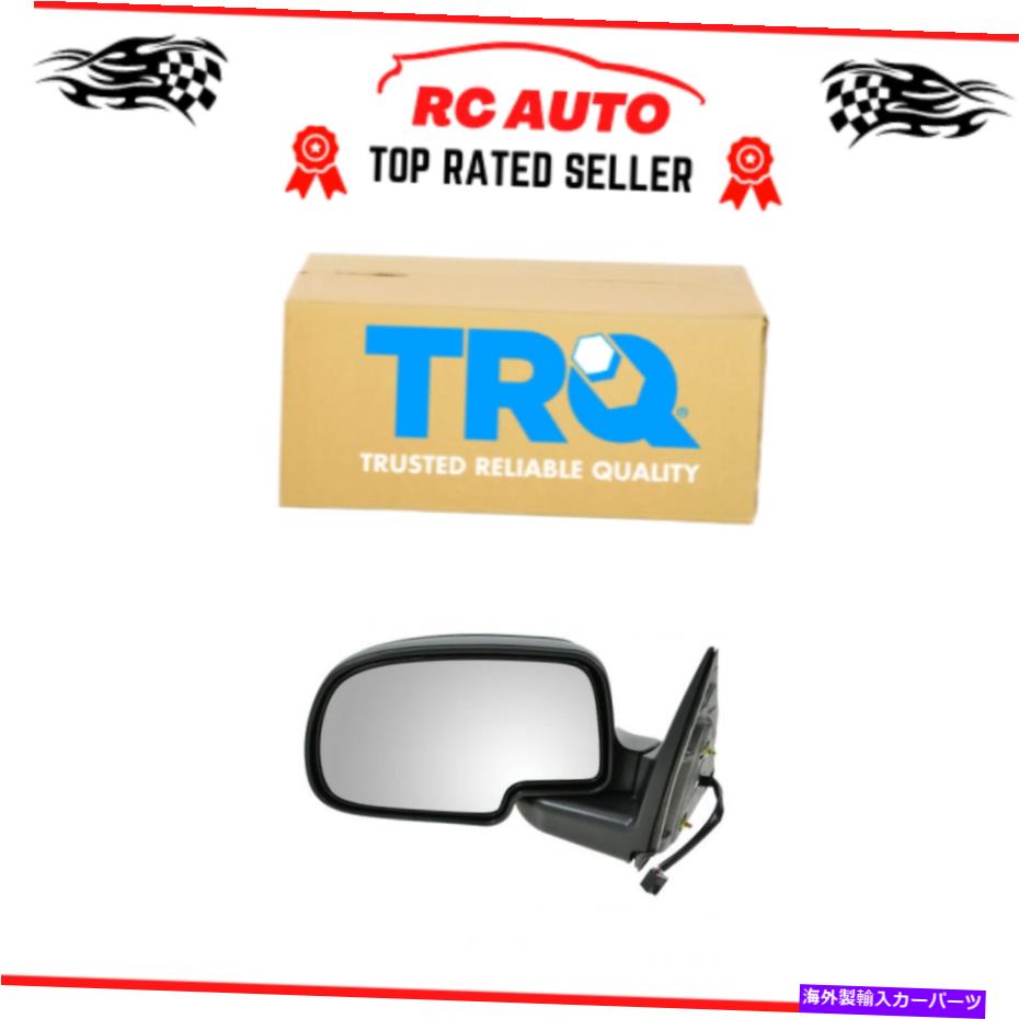 USミラー TRQパワーグロスブラックミラーLHシェビーシエラシルバードピックアップトラック用ドライバー TRQ Power Gloss Black Mirror LH Driver for Chevy Sierra Silverado Pickup Truck【並行輸入品】