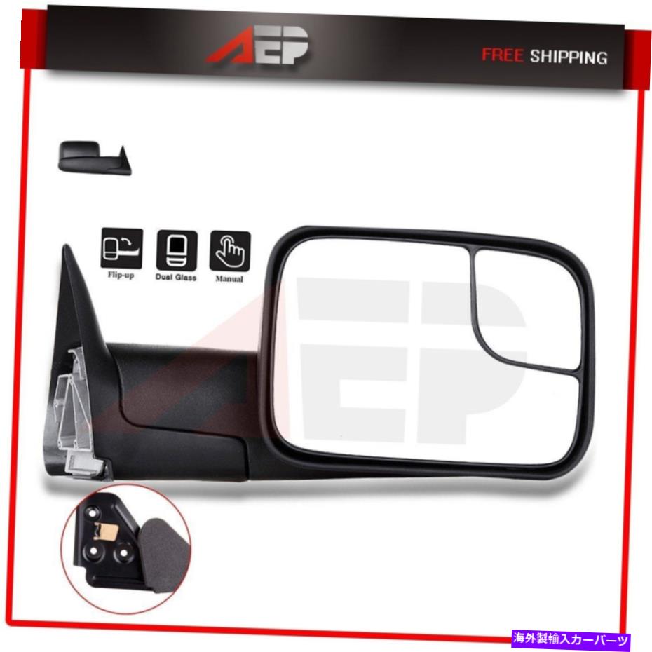 USミラー （1x）94-01 Dodge Ram 1500 94-02 2500/3500ブラックマニュアルの右側ミラー (1X) Right Side Mirror For 94-01 Dodge RAM 1500 94-02 2500/3500 Black Manual【並行輸入品】