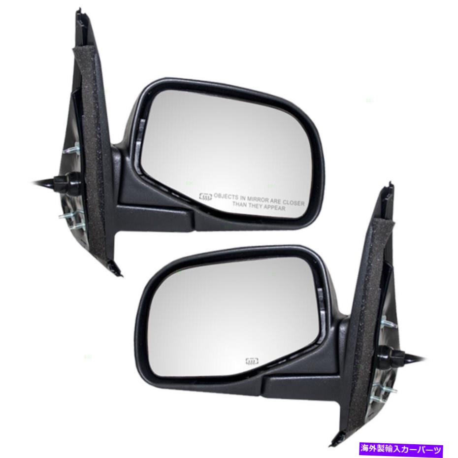 USミラー ペアセットパワーサイドミラー95-01フォードエクスプローラー4ドアで加熱されたガラスハウジング Pair Set Power Side Mirrors Glass Housing Heated for 95-01 Ford Explorer 4 Door【並行輸入品】