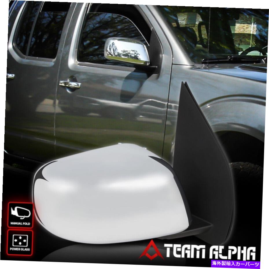 USミラー フィット2005-2017 Xterra [Power]右側クロムマニュアルフォールドファクトリースタイルミラー Fits 2005-2017 Xterra [POWER] Right Side Chrome Manual Fold Factory Style Mirror【並行輸入品】