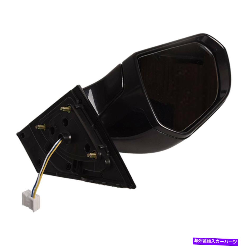 USミラー ヒュンダイのサイドミラー15-19ソナタセダンフロントドライバーサイド加熱光沢のある黒 Side Mirror For Hyundai 15-19 Sonata Sedan Front Driver Side Heated Glossy Black【並行輸入品】