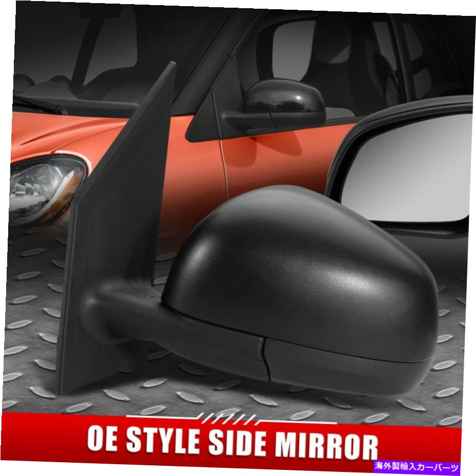USミラー 16-17のスマートフォートワフォートワスタイルマニュアル調整左側のドアミラーブラック FOR 16-17 SMART FORTWO OE STYLE MANUAL ADJUSTMENT LEFT SIDE DOOR MIRROR BLACK【並行輸入品】