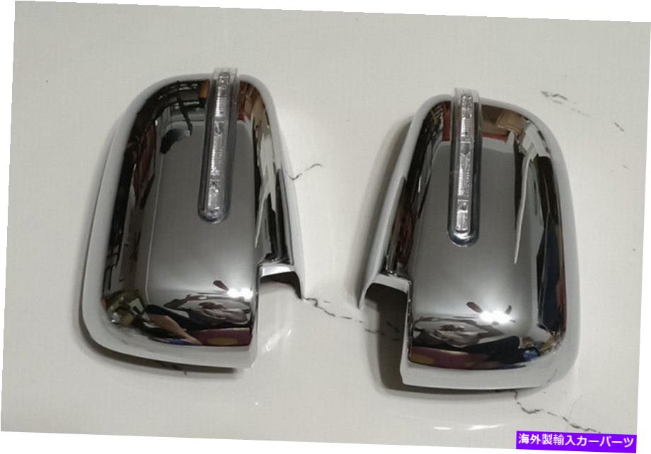 USミラー Mitsubishi L200 Triton 2015-2018のクロムサイドミラーカバートリムインジケータLED Chrome Side Mirror Cover Trim Indicator LED for Mitsubishi L200 Triton 2015-2018【並行輸入品】