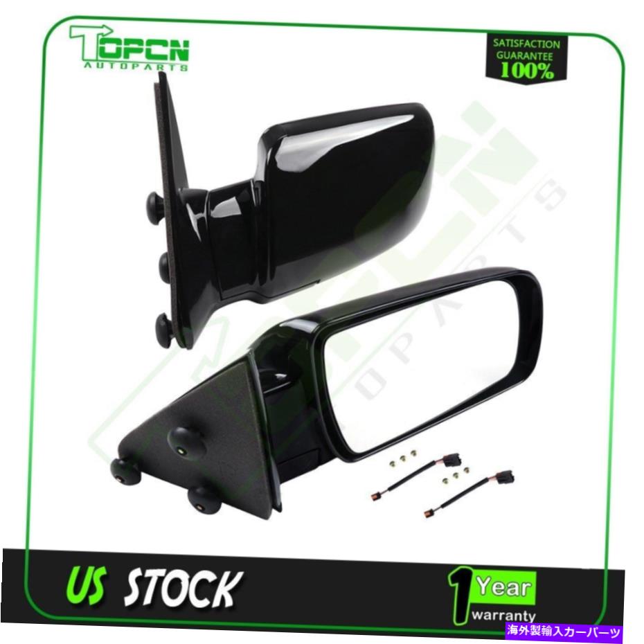 USミラー ペアブラックマニュアルミラーフォールドフィット1988-1998 GMCシボレーピックアップトラックサイドビュー Pair Black Manual Mirrors Fold Fits 1988-1998 GMC Chevy Pickup Truck Side View【並行輸入品】