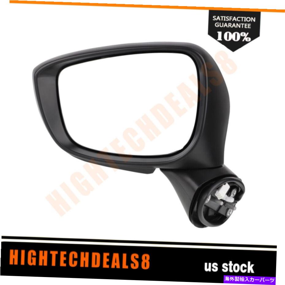 USミラー ミラーパワーターンシグナル加熱ブラックフィット2015-2016マツダCX-5ドライバーサイド Mirror Power Turn Signal Heated Black Fits 2015-2016 Mazda CX-5 Driver Side【並行輸入品】