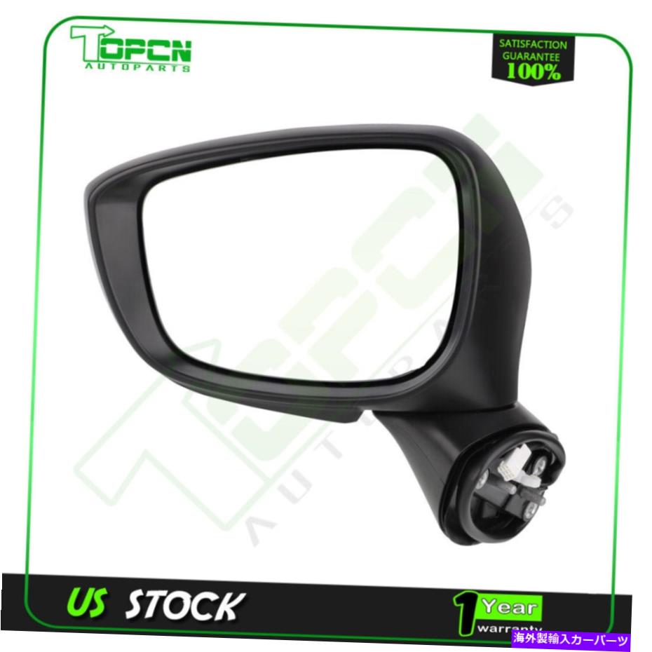 USミラー 2015-2016のミラーパワーターンターンシグナル加熱黒マツダCX-5ドライバーサイド Mirror Power Turn Signal Heated Black For 2015-2016 Mazda CX-5 Driver Side【並行輸入品】