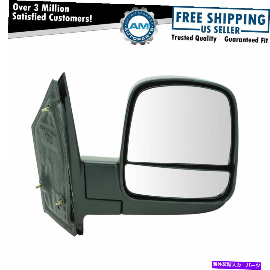 USミラー サイドミラーマニュアル乗客右 Side Mirror Manual Passenger Right RH for 08-13 Chevy Express GMC Savana Van【並行輸入品】