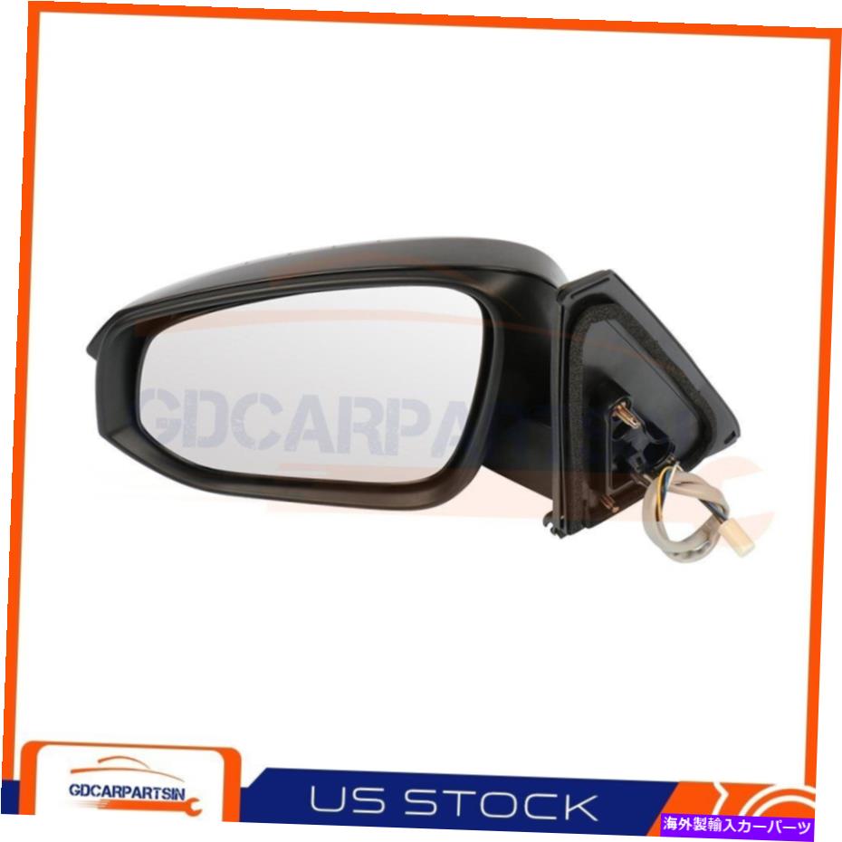 USミラー 2014-2018のパワー加熱foldトヨタハイラックス4runner lhサイドミラーブラックスムーズ Power Heated Fold For 2014-2018 Toyota Hilux 4Runner LH Side Mirror Black Smooth【並行輸入品】