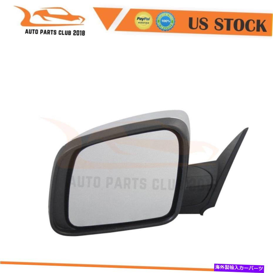 USミラー 14-18のダッジデュランゴドライバーサイドパワー加熱クロムエクステリアミラー For 14-18 DODGE DURANGO Driver Side Power Heated Chrome Exterior Mirror【並行輸入品】
