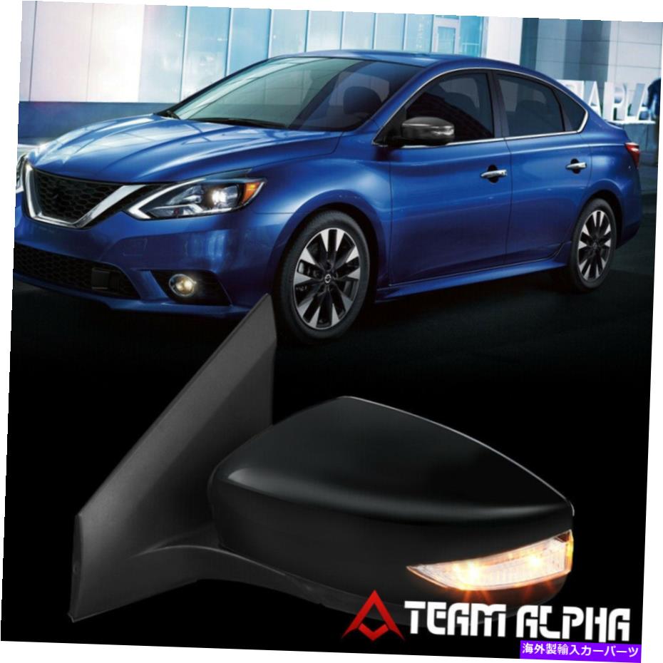 USミラー フィット2016-2019日産セントラ[左ドライバーサイド]パワー調整車ミラー付き信号付き Fits 2016-2019 Nissan Sentra [Left Driver Side] Power Adjust Car Mirror w/Signal【並行輸入品】