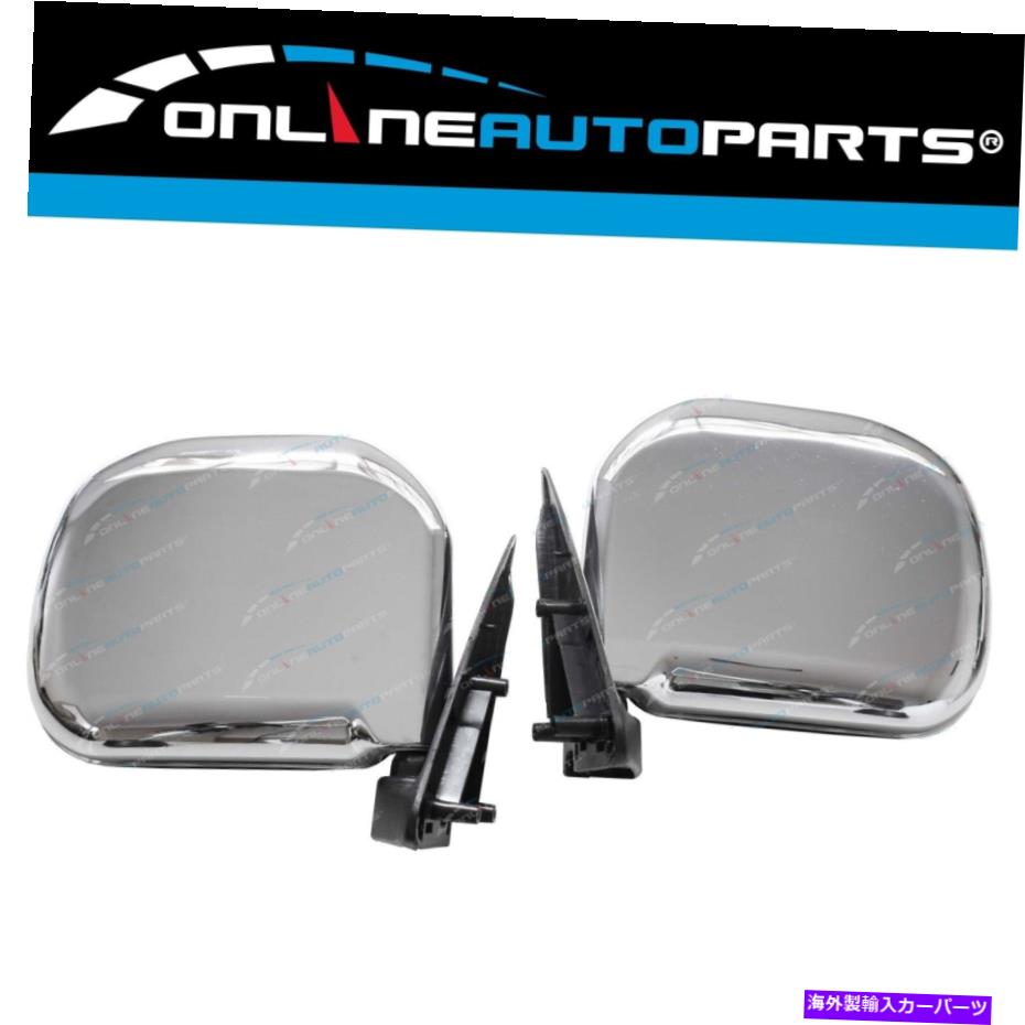 USミラー Chrome Side Door MirrorsペアLH+RH for HIACE LH103 RZH103 RZH113 RZH125 89?05 Chrome Side Door Mirrors Pair LH+RH for Hiace LH103 RZH103 RZH113 RZH125 89~05【並行輸入品】