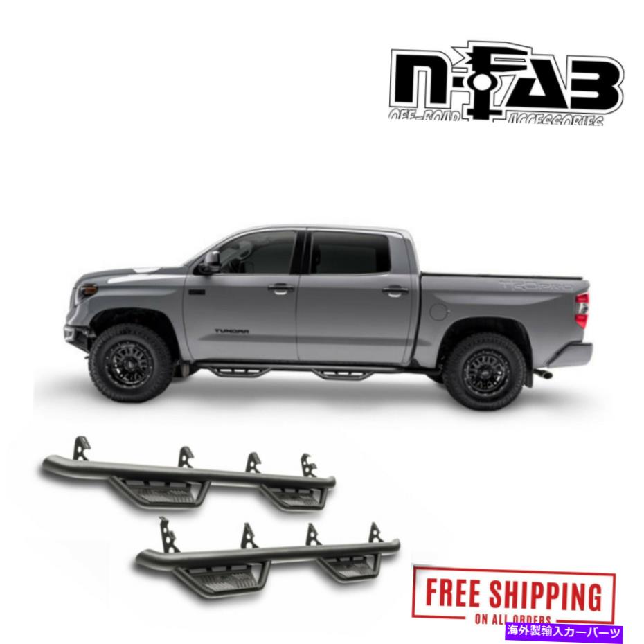 Nerf Bar N-FAB Podium LGテクスチャブラックキャブの長さ10-18 RAM 2500 3500 ccのためのnerfバー N-Fab Podium LG Textured Black Cab Length Nerf Bars For 10-18 Ram 2500 3500 CC【並行輸入品】
