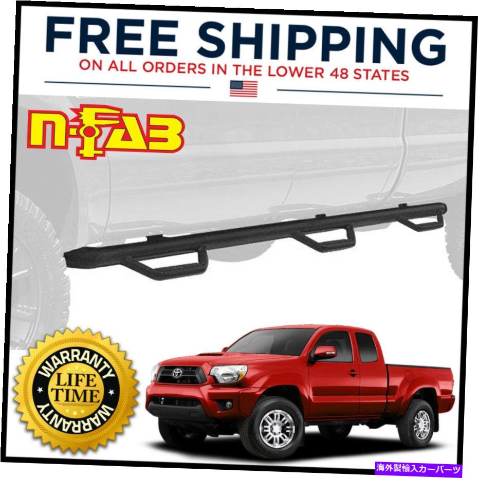Nerf Bar n-fabドロップステップベッドアクセス2005-2015のためのテクスチャブラック6.1ftベッドアクセス N-Fab Drop Steps Bed Access Textured Black for 2005-2015 Tacoma 6.1ft Bed Access【並行輸入品】｜Us Custom Parts Shop USDM