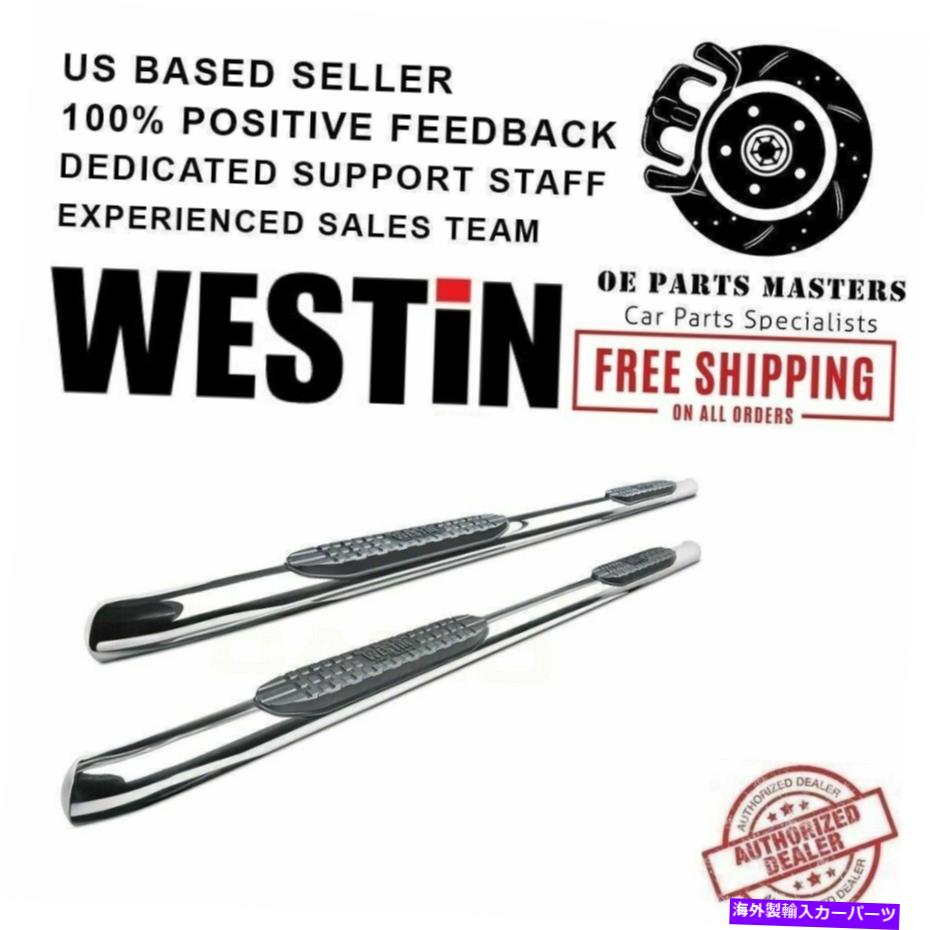 Nerf Bar 14-18シボレー/GMC Pro Traxx Oval Nerf BarsのWestin4 "洗練されたステンレス Westin 4"Polished Stainless For 14-18 Chevrolet/GMC PRO TRAXX Oval Nerf Bars【並行輸入品】｜Us Custom Parts Shop USDM